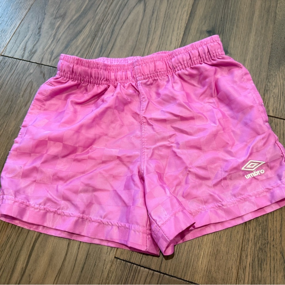 UMBRO GIRLS CHECKERBOARD SHORT M 8 Pink
